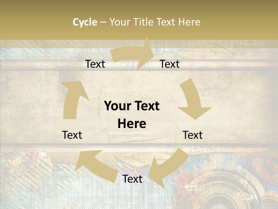 Geometric Colour Scrap Booking PowerPoint Template