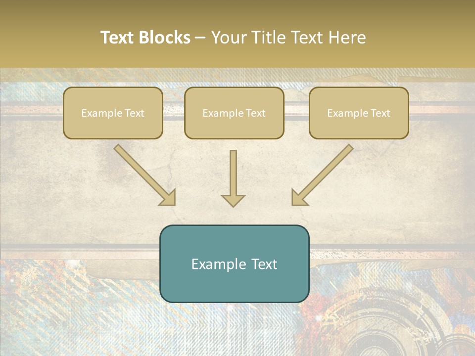 Geometric Colour Scrap Booking PowerPoint Template