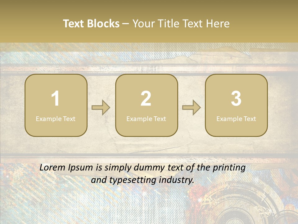 Geometric Colour Scrap Booking PowerPoint Template