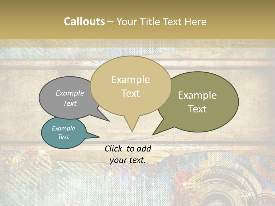 Geometric Colour Scrap Booking PowerPoint Template