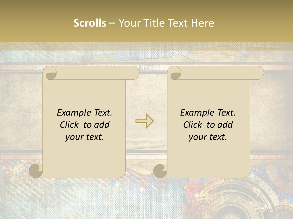 Geometric Colour Scrap Booking PowerPoint Template