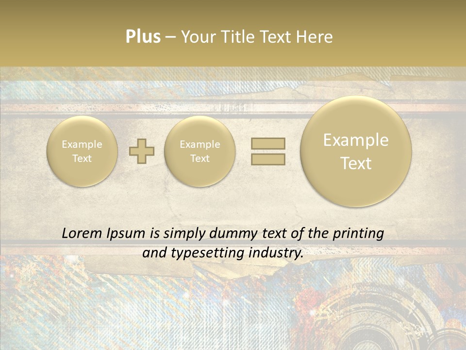 Geometric Colour Scrap Booking PowerPoint Template