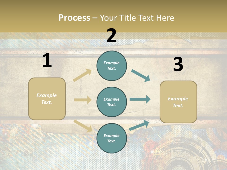 Geometric Colour Scrap Booking PowerPoint Template