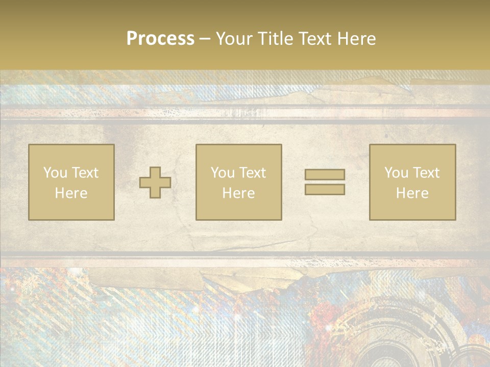 Geometric Colour Scrap Booking PowerPoint Template