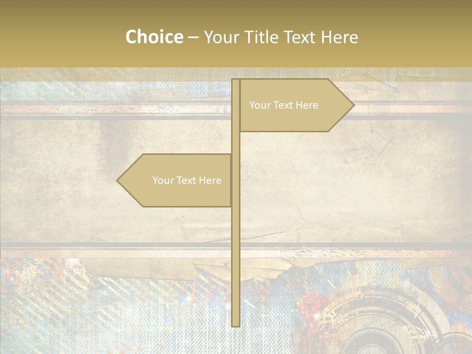 Geometric Colour Scrap Booking PowerPoint Template