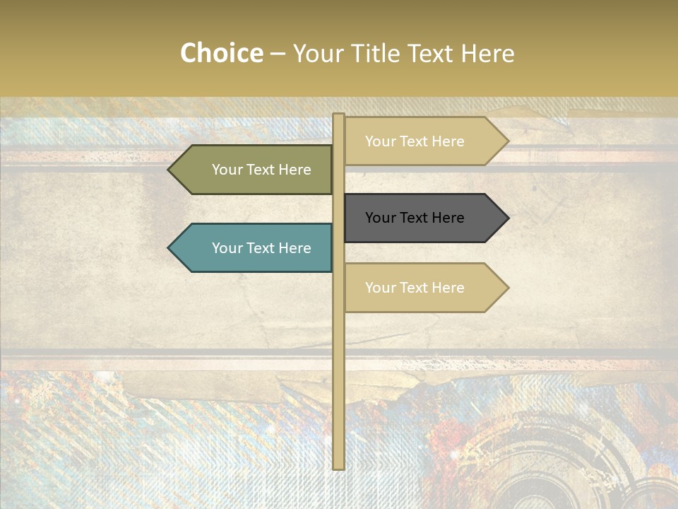 Geometric Colour Scrap Booking PowerPoint Template