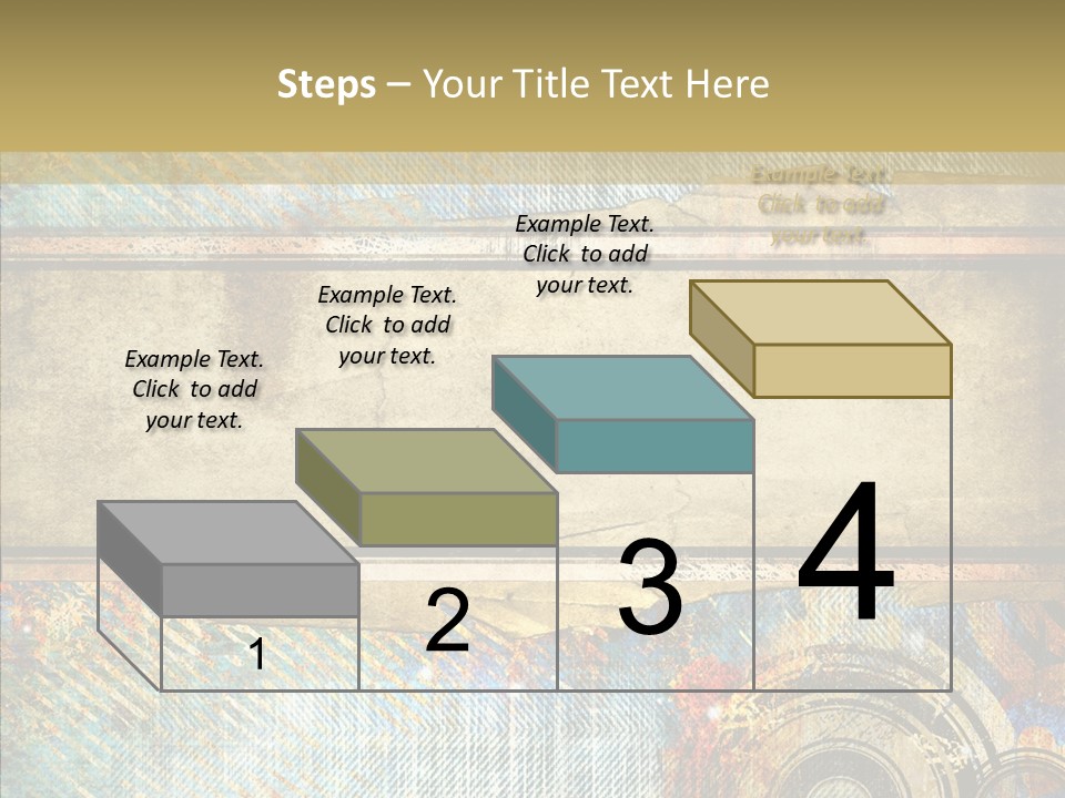 Geometric Colour Scrap Booking PowerPoint Template