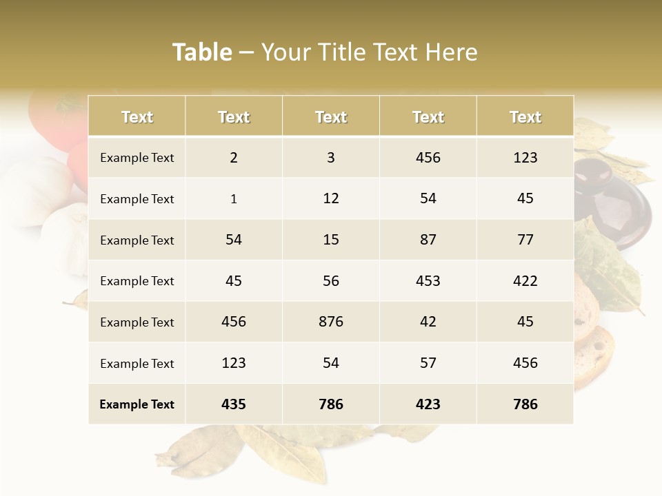 Heat Plate Nourishing PowerPoint Template