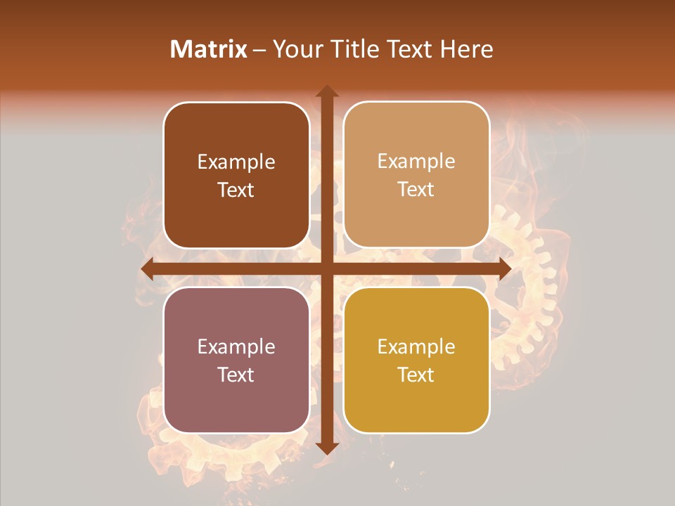 Global Flame Gear PowerPoint Template