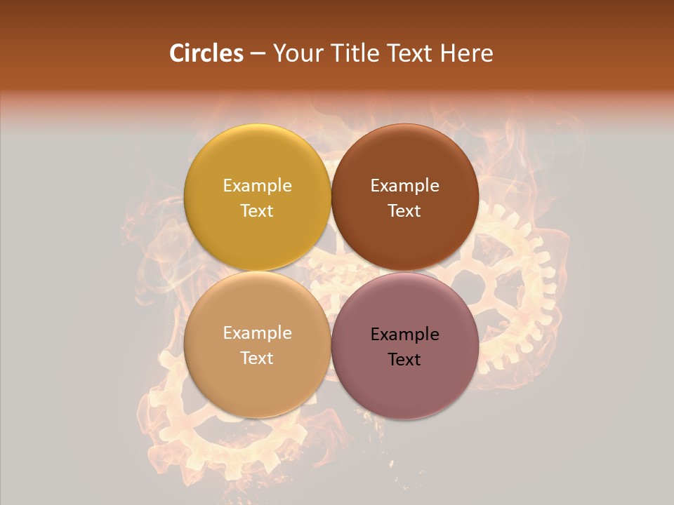 Global Flame Gear PowerPoint Template