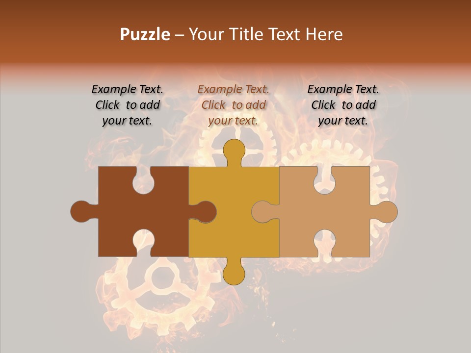 Global Flame Gear PowerPoint Template