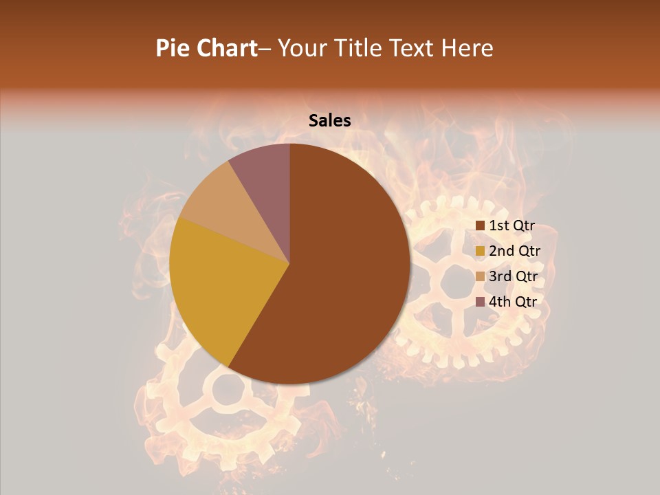 Global Flame Gear PowerPoint Template