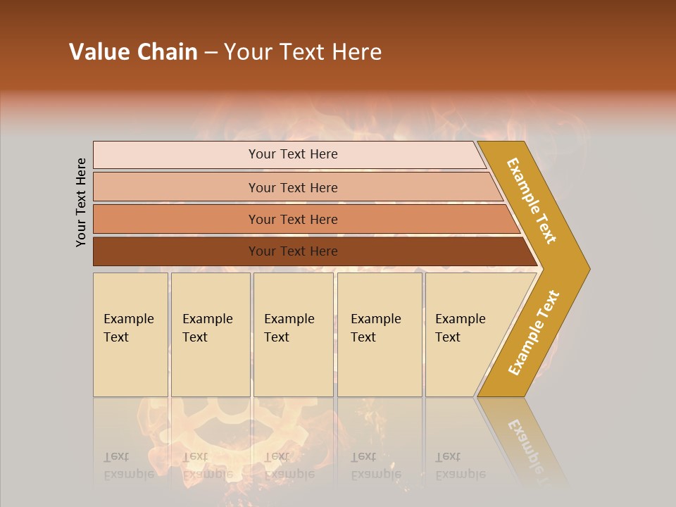 Global Flame Gear PowerPoint Template