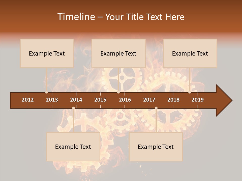 Global Flame Gear PowerPoint Template