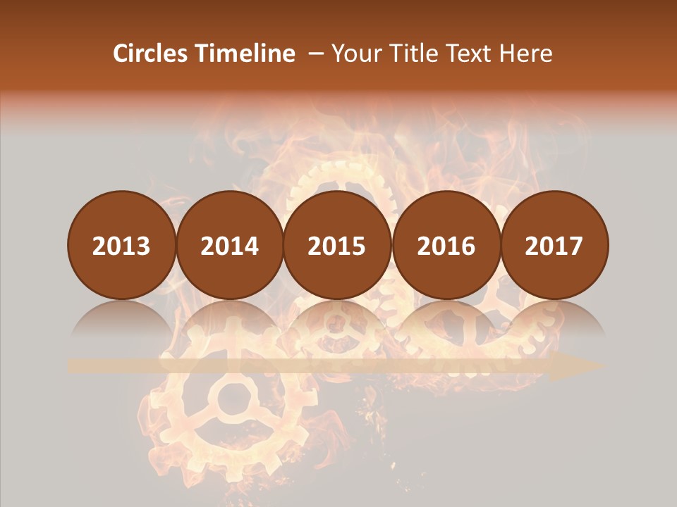 Global Flame Gear PowerPoint Template