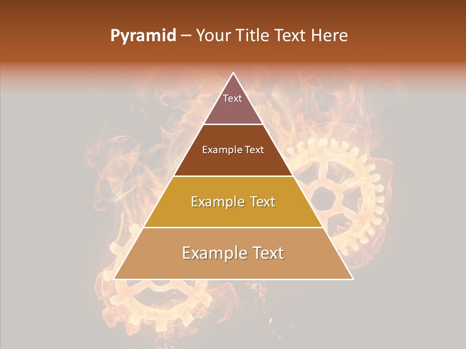 Global Flame Gear PowerPoint Template