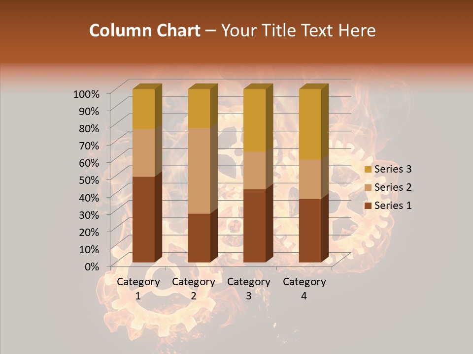 Global Flame Gear PowerPoint Template