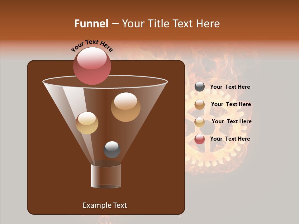 Global Flame Gear PowerPoint Template