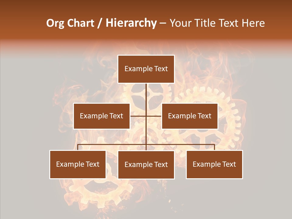 Global Flame Gear PowerPoint Template
