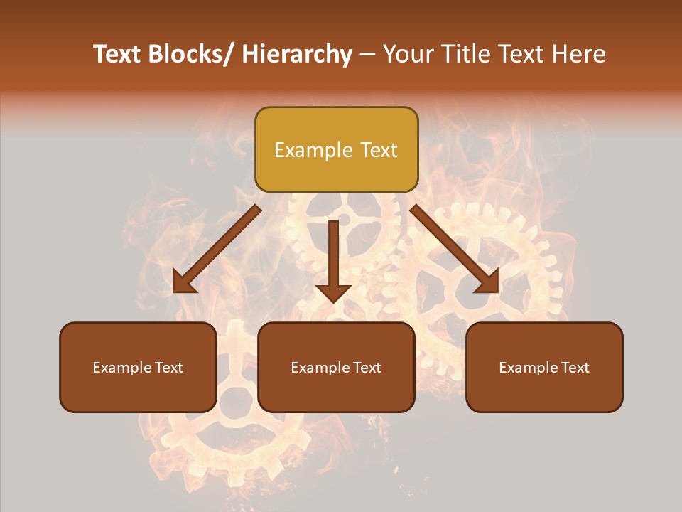 Global Flame Gear PowerPoint Template