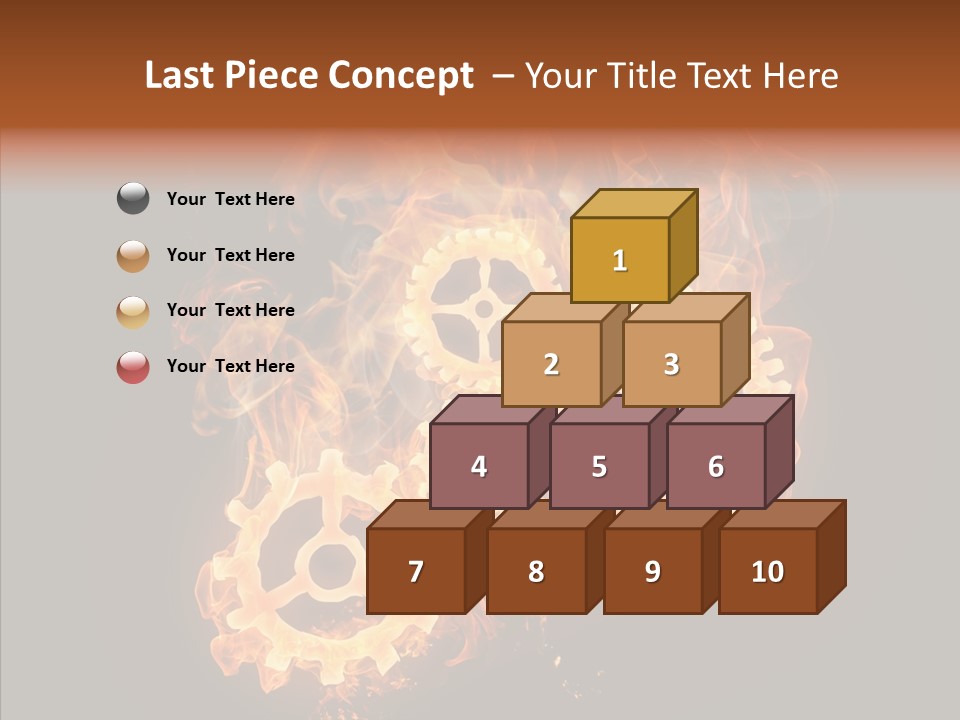 Global Flame Gear PowerPoint Template