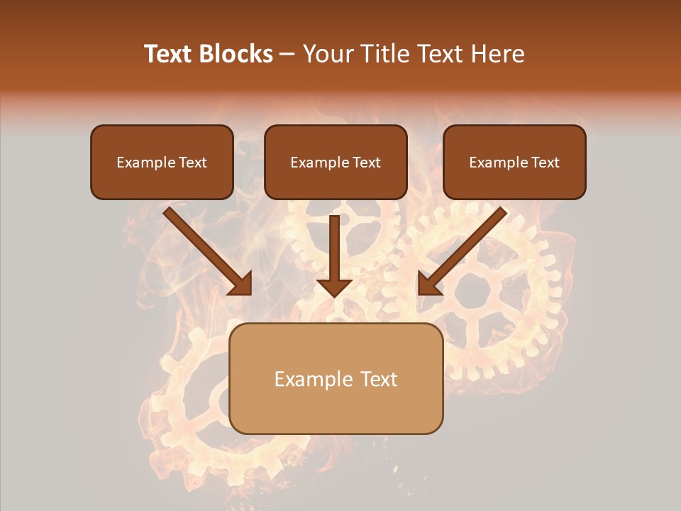 Global Flame Gear PowerPoint Template