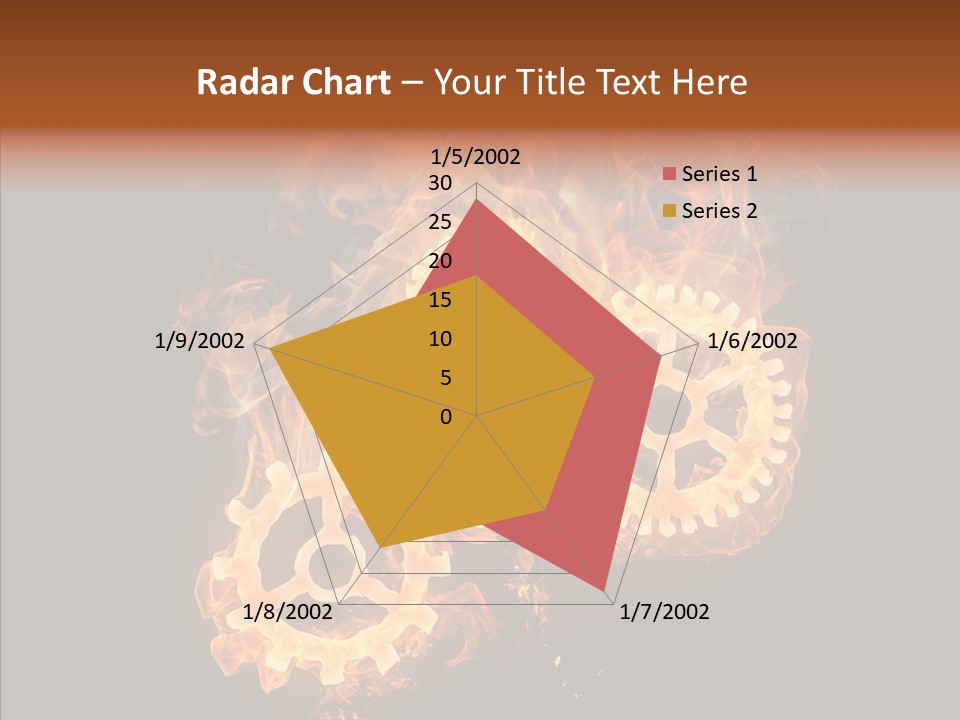 Global Flame Gear PowerPoint Template
