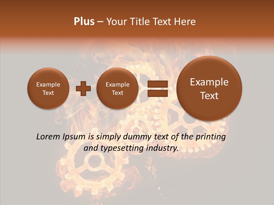 Global Flame Gear PowerPoint Template