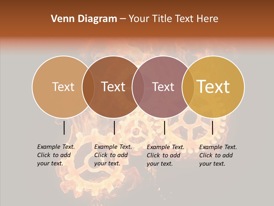 Global Flame Gear PowerPoint Template