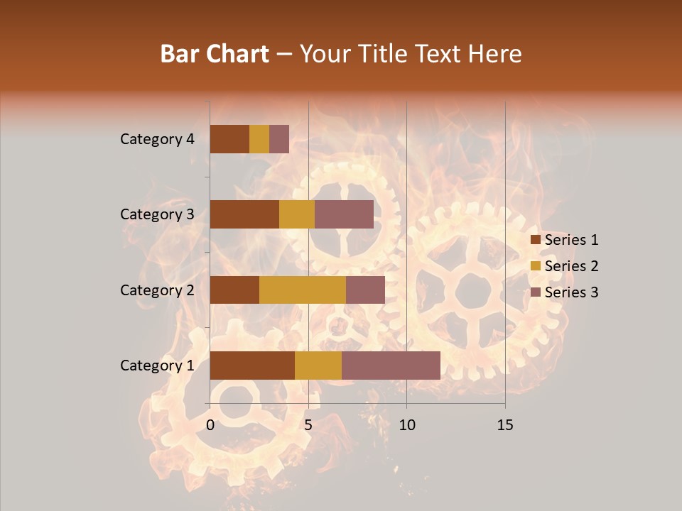Global Flame Gear PowerPoint Template