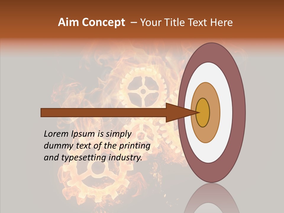 Global Flame Gear PowerPoint Template