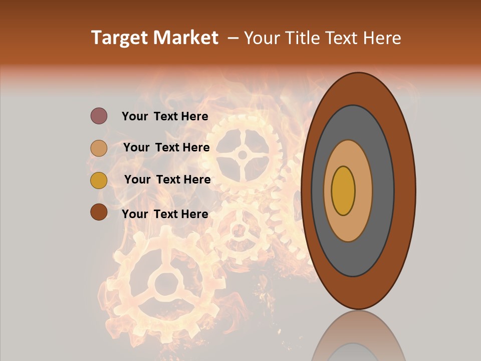Global Flame Gear PowerPoint Template