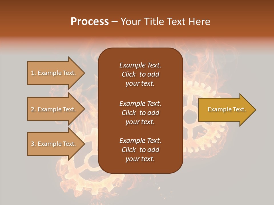 Global Flame Gear PowerPoint Template