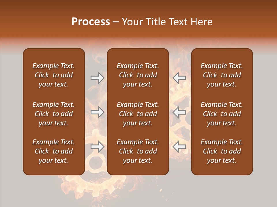 Global Flame Gear PowerPoint Template