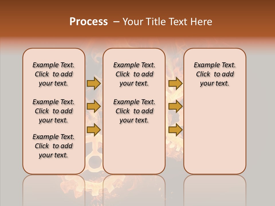 Global Flame Gear PowerPoint Template