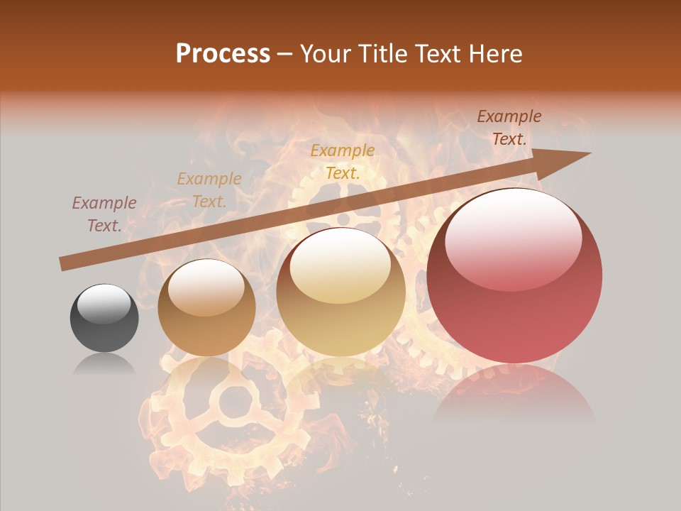 Global Flame Gear PowerPoint Template