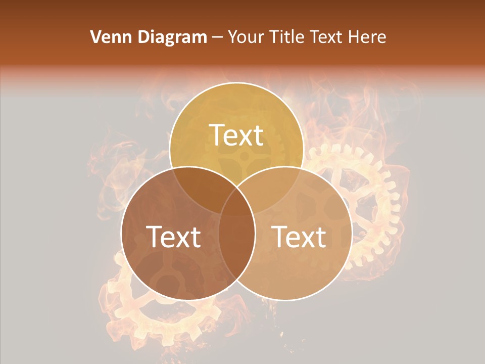 Global Flame Gear PowerPoint Template