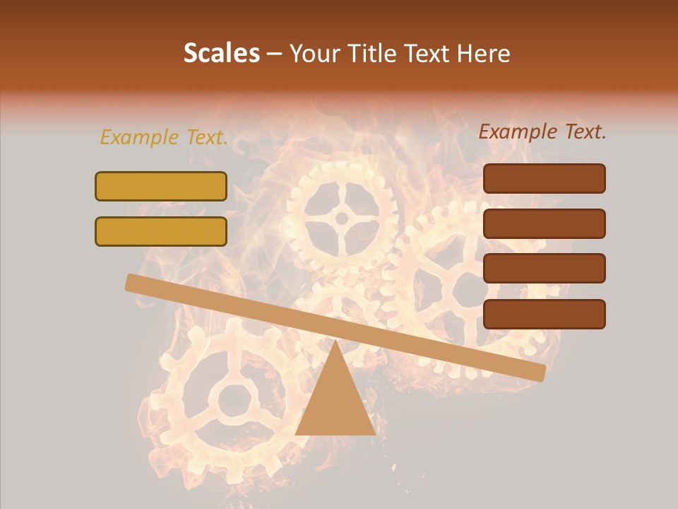 Global Flame Gear PowerPoint Template