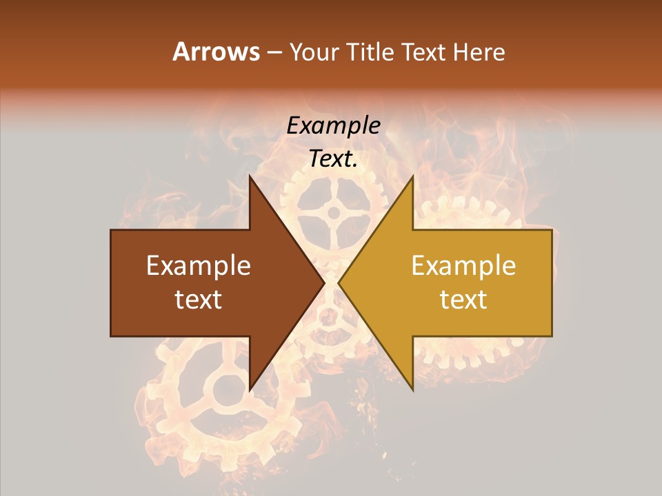 Global Flame Gear PowerPoint Template