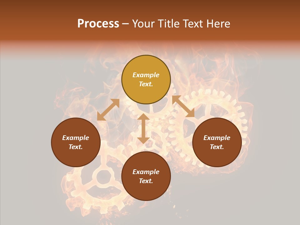 Global Flame Gear PowerPoint Template