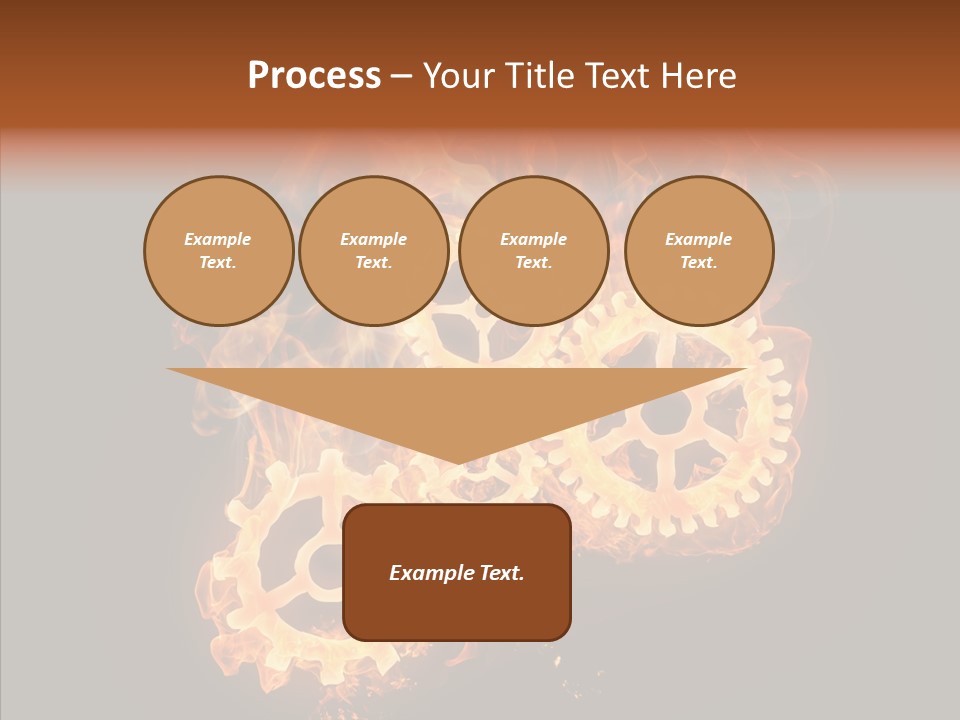 Global Flame Gear PowerPoint Template