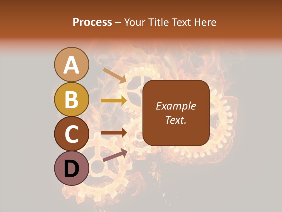 Global Flame Gear PowerPoint Template