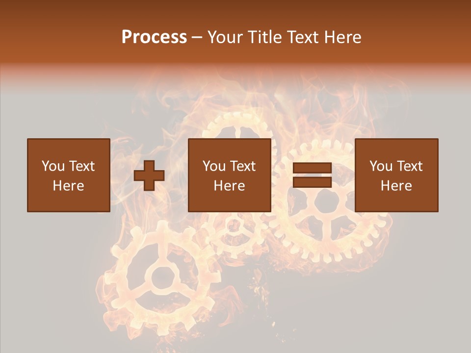 Global Flame Gear PowerPoint Template