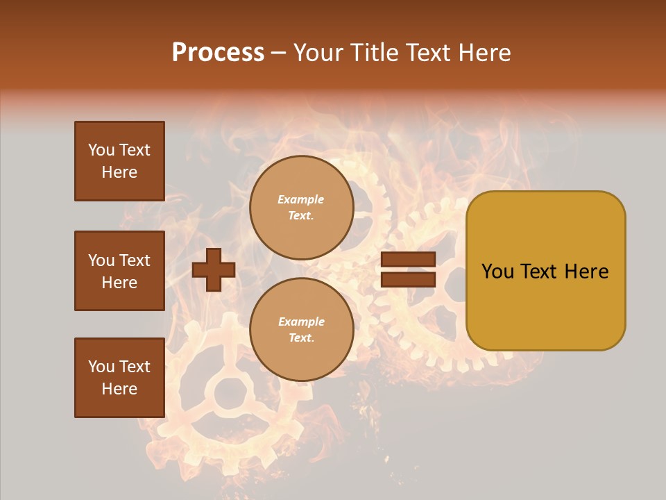 Global Flame Gear PowerPoint Template
