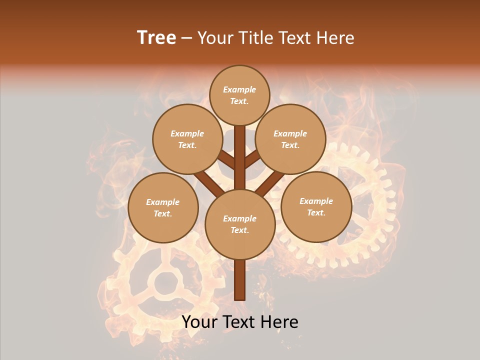 Global Flame Gear PowerPoint Template