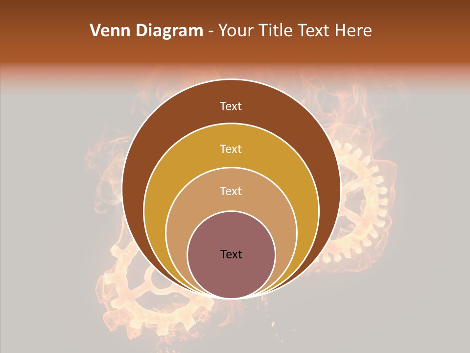 Global Flame Gear PowerPoint Template