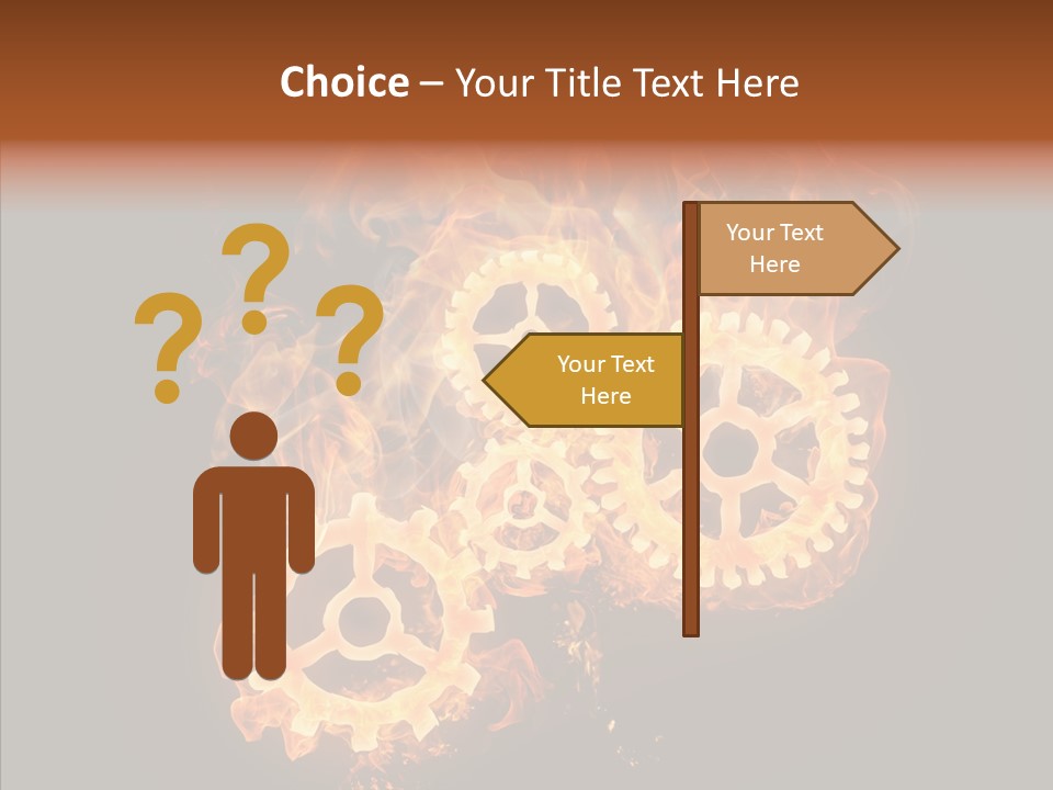 Global Flame Gear PowerPoint Template