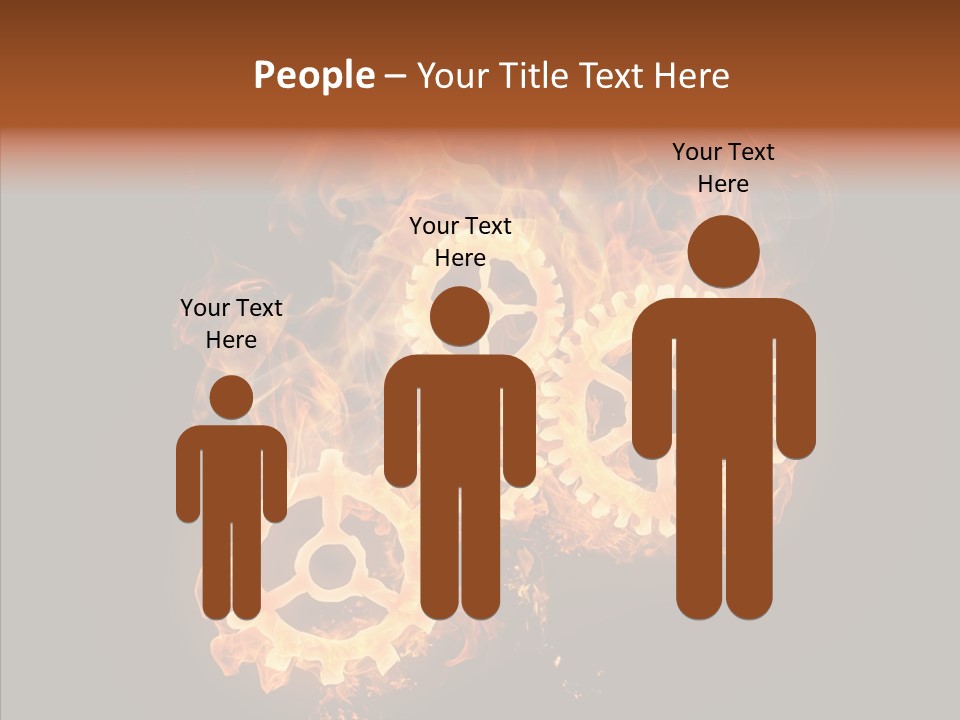 Global Flame Gear PowerPoint Template