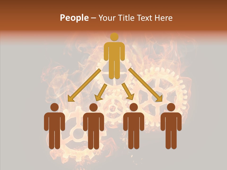 Global Flame Gear PowerPoint Template