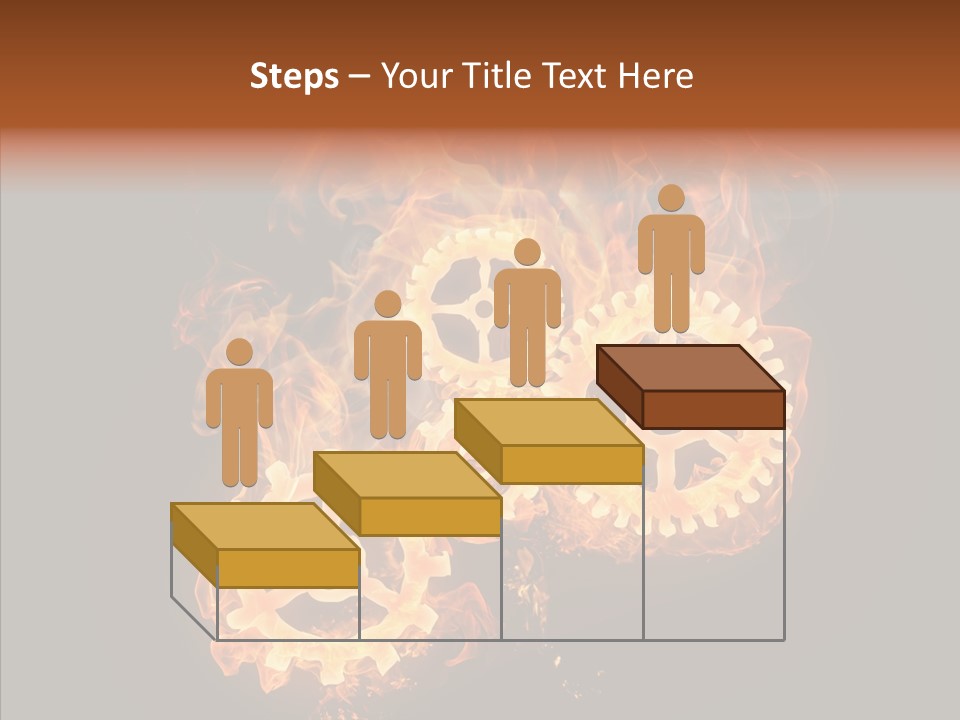 Global Flame Gear PowerPoint Template
